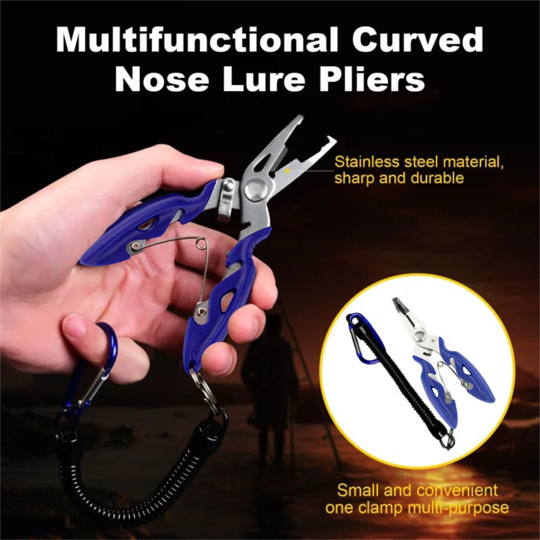 Fishing Line Cutter - Multifuncional Curvo Boca Estrada Sub Alicate,