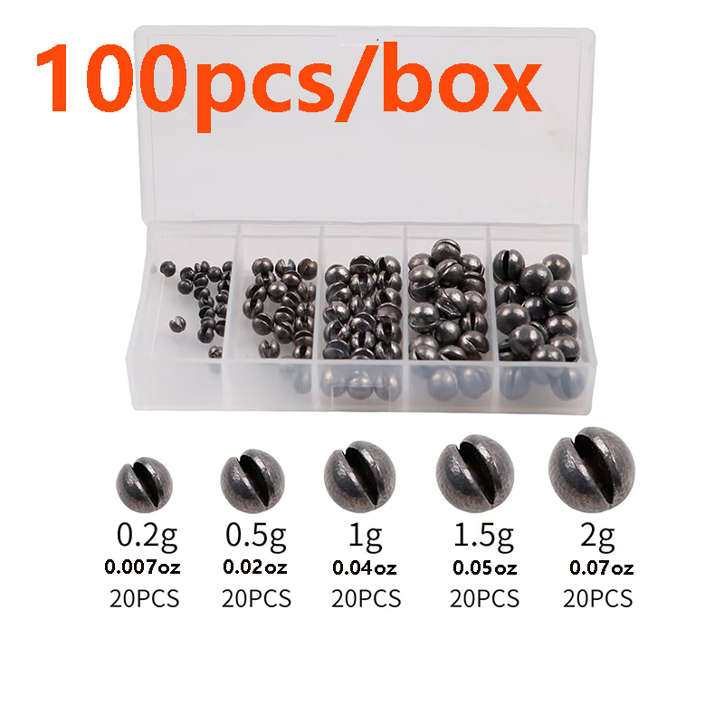 Fishing Line Box - Caixa com 100 Peças de Chumbadas