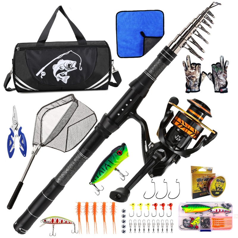 Freshwater Line - Conjunto de Vara de Pesca Telescópica