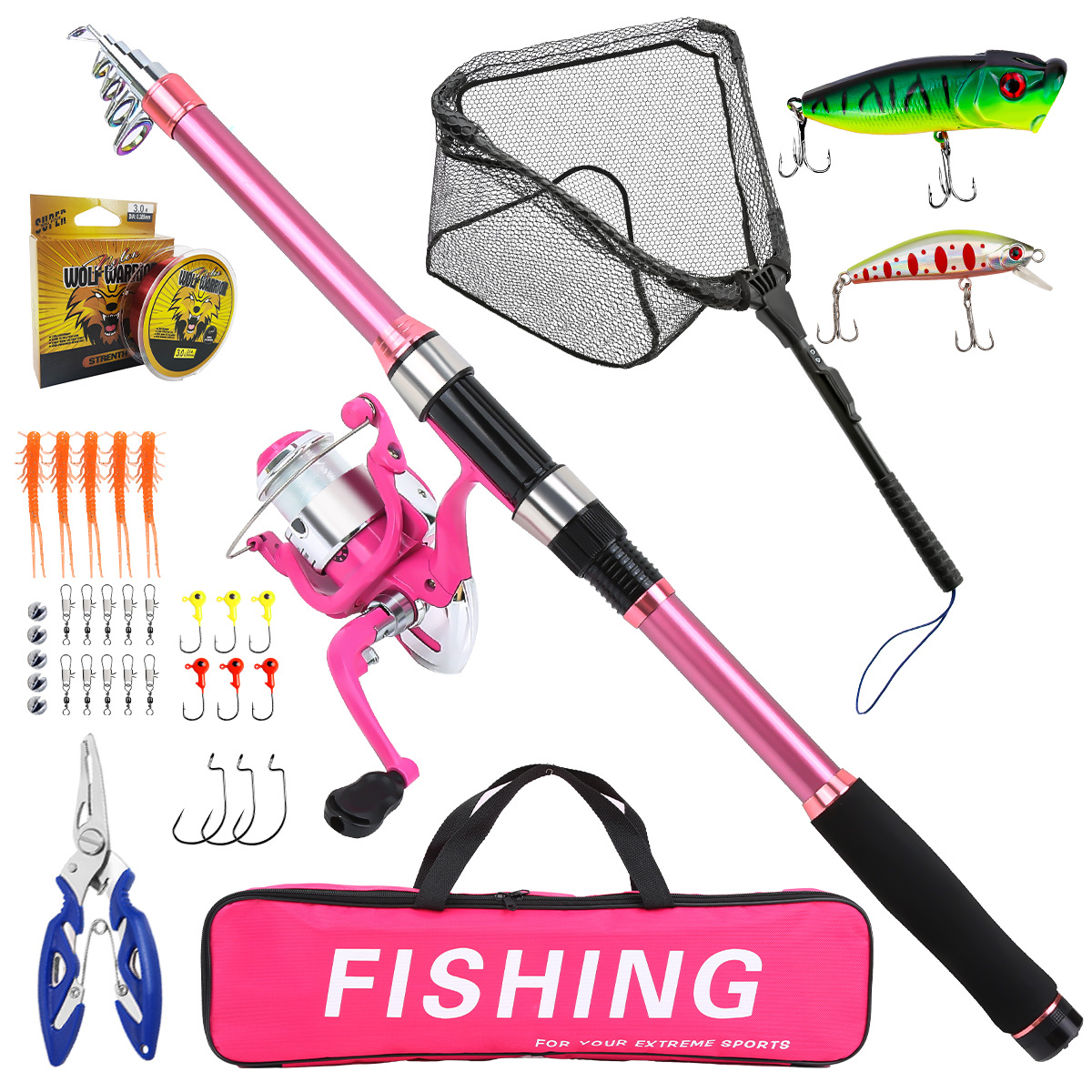 Conjunto completo de vara de p - Fishing Line Spool avaliação e preço