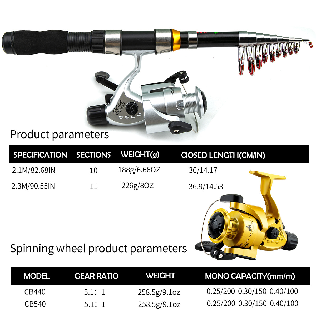 Vara de Pesca Telescópica Port - Freshwater Line avaliação e preço