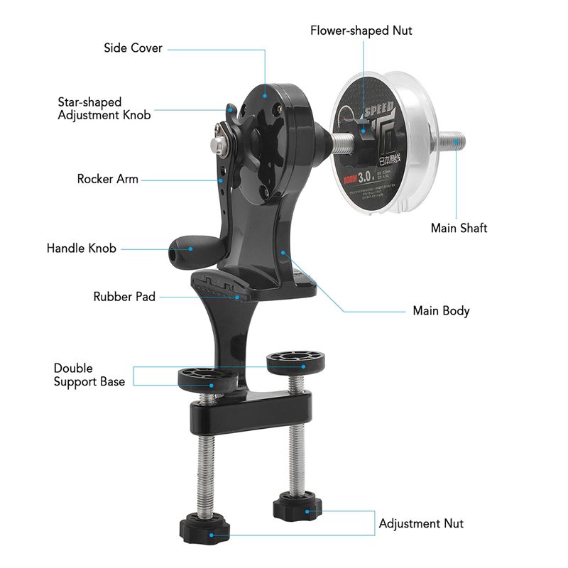 ABJX Enrolador Portátil de Lin - Fishing Line Spool avaliação e preço