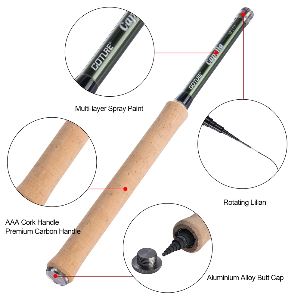Goture tenkara vara de pesca c - Saltwater Line avaliação e preço
